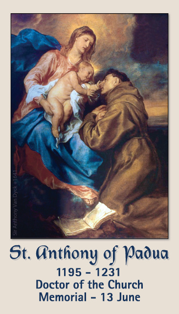 St. Anthony Prayer Card